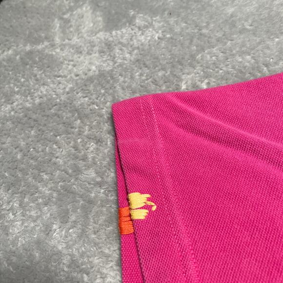 Altea Polo Shirt Mens Large Pink Embroidered Beaded Decorative Smart Casual - Picture 10 of 16